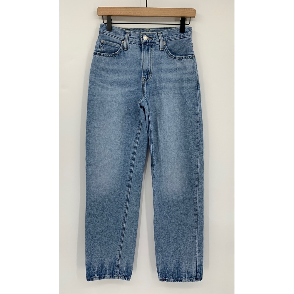 Levis Wide Leg Jeans Womens 25 Blue 94 Baggy Light Wash Cotton Denim Pants